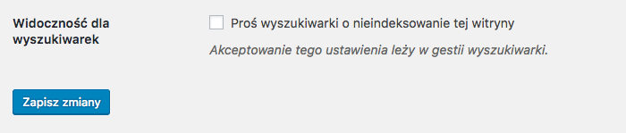 indeksowanie bloga wordpress