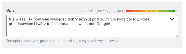 opis seo rank math